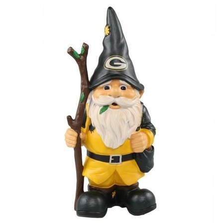 FOREVER COLLECTIBLES Forever Collectibles 9141896649 Green Bay Packers Holding Stick Gnome 9141896649